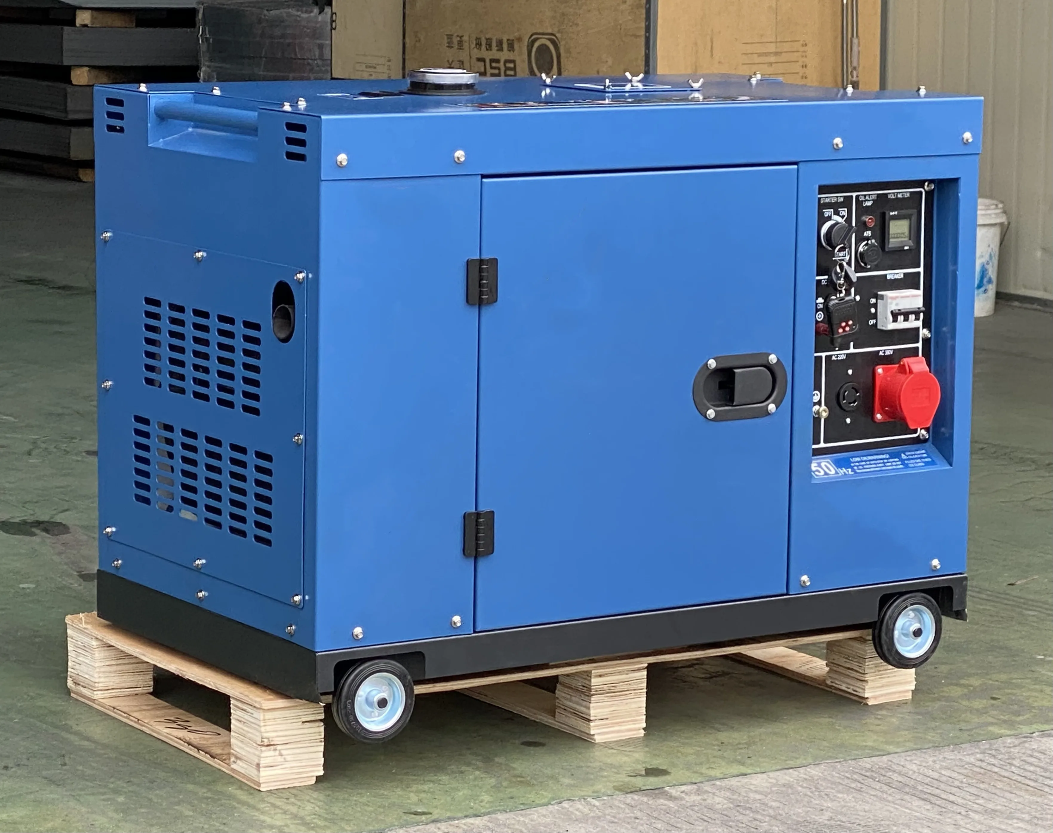 LETON 230V 50Hz diesel generator sets 10kw single phase air cooled silent type diesel generator 10kw generator