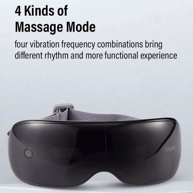 Household Intelligent Electric 4 Speed Modes Visual Heat Compress 3D Vibration Eye Care Massager with Music