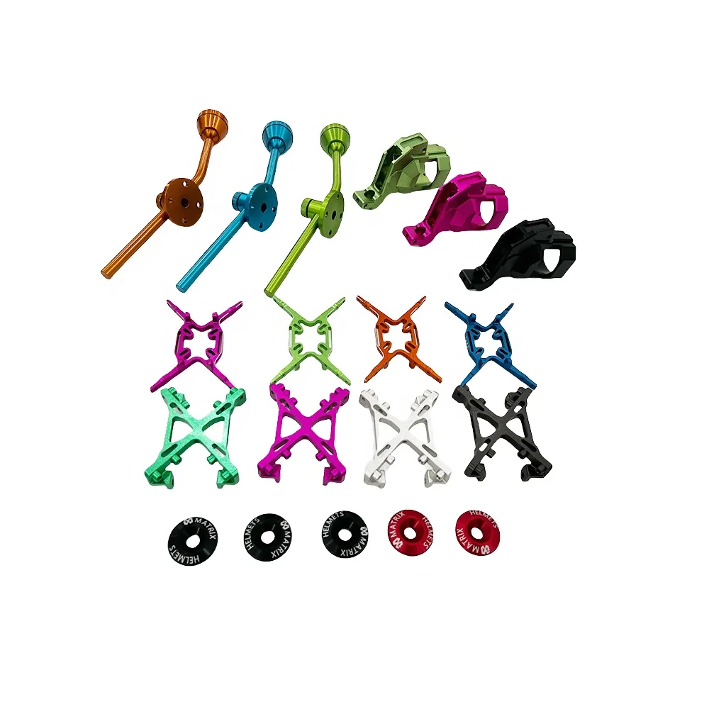 Oem Precision Auto Lathe Mini Small Parts Colorful Aluminum Cnc Machining Customized Service Metal Working Components