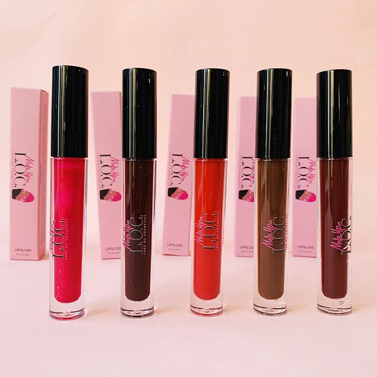 Private label lip gloss wholesale matte lipgloss vendor custom logo liquid lipstick