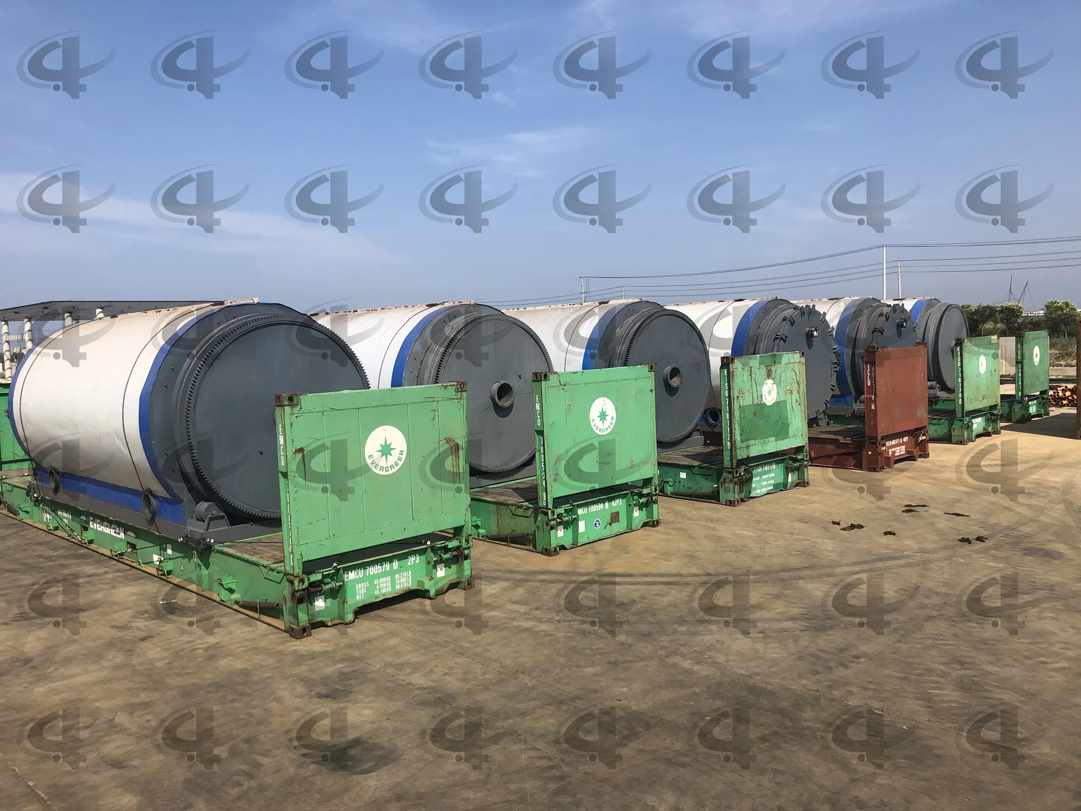 Линия пиролиза отходов пластика в топливное масло, высокоэффективный немецкий стандарт