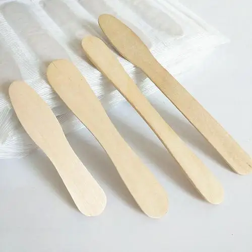 Premium Quality wooden ice cream spoon  for scooping ice cream individual paper  package 75/94mm  Ice cream stick