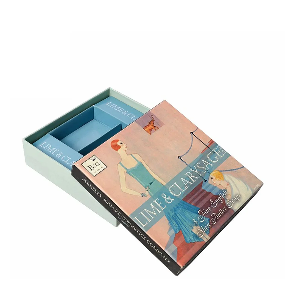 Luxury Rigid Cardboard flat pack Face Mask Gift Box with Separate Lid