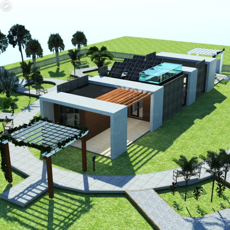 Special Modular House Container Residential with Sunroof Luxury Modular Container House From China