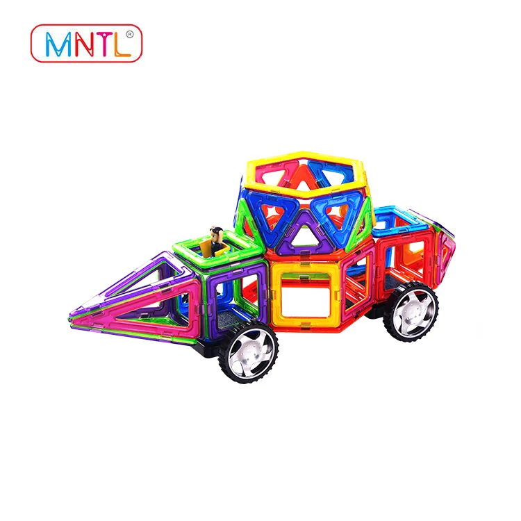 Конкурентоспособная цена хорошее качество 120 шт. пластик Магнитная образования строительные блоки игрушки набор CE, EN71, ASTM