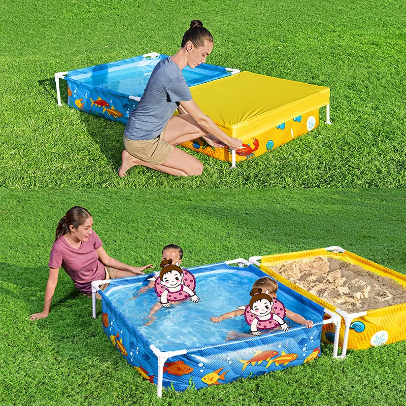 Bestway 561CF Piscina 2-in-1 Play Pool And Sandpit Combo Set swimming pool kids play Outdoor Kids Water Pool For Kids
