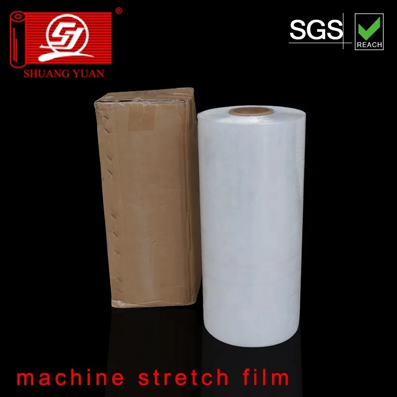 Wrapping machinery clear stretch film with laminated plastic wrap machine length pallet stretch film