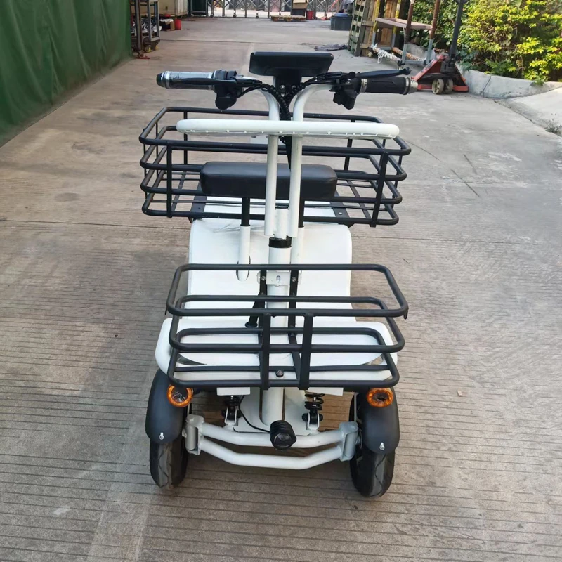 48V 1000W Mobility 4 Wheel Electric Cargo Bike 4 Wheel High Speed Electric Cargo Tricycles