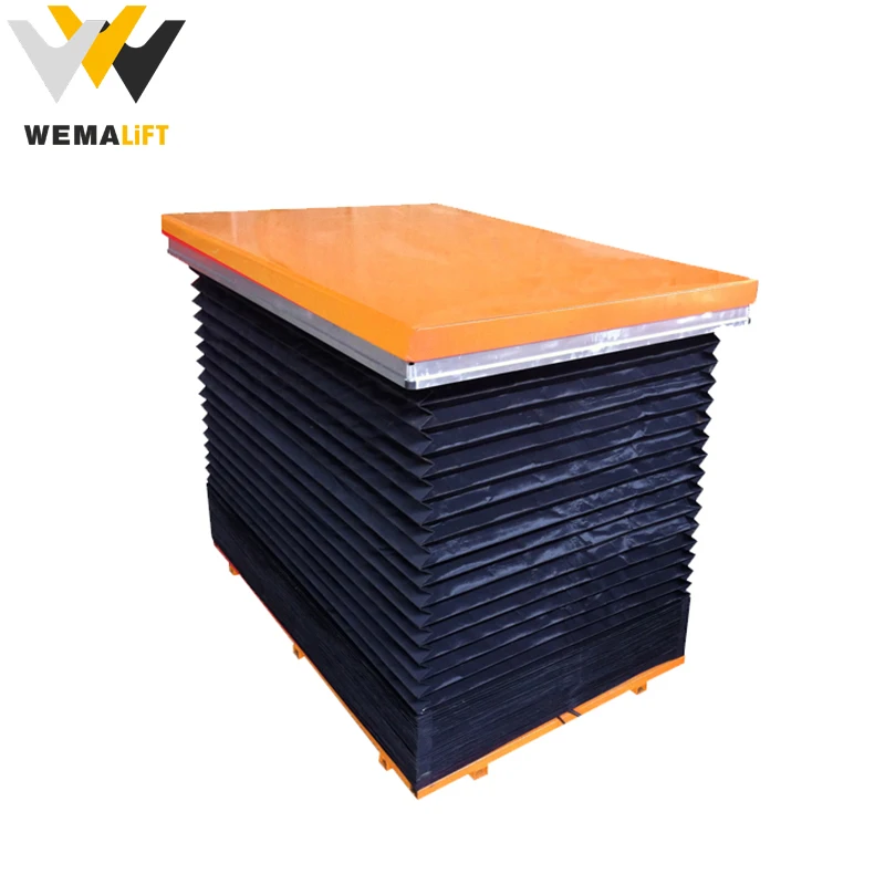 High Lift table mechanism electric small platform semi scissor