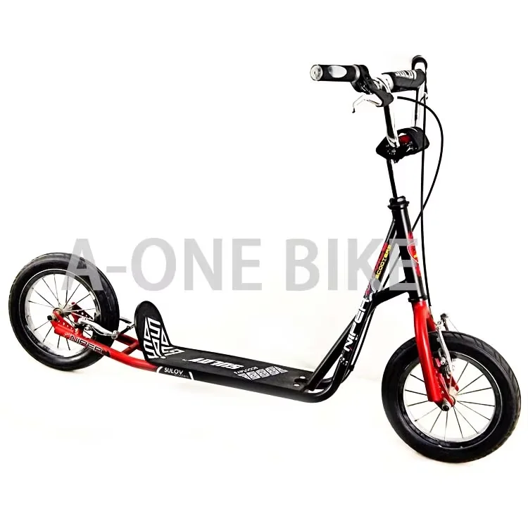 Wholesale Wheels Lightweight Folding Scooter Adjustable Height with Push-Bar Sport Kick Scooter Adult Scooter with Hand Brake