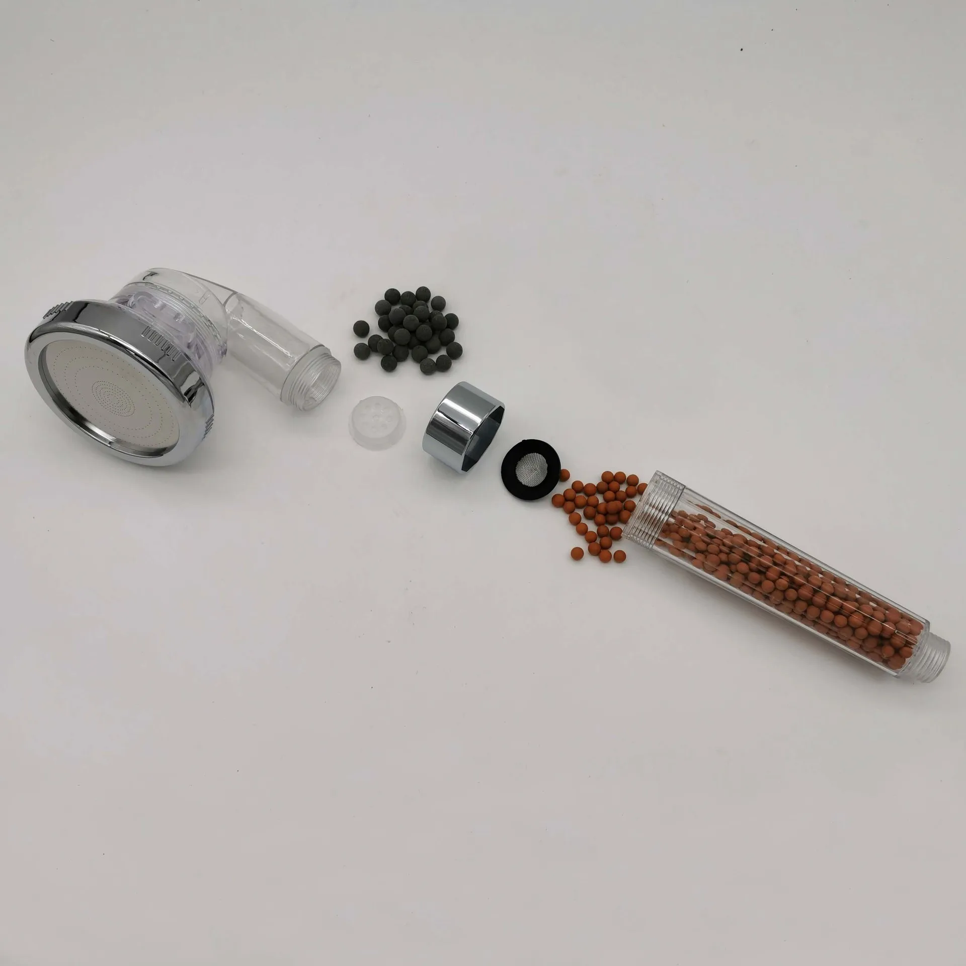 Abs Plastic Three Functional High Water Pressure Hand Held Filter Shower Head