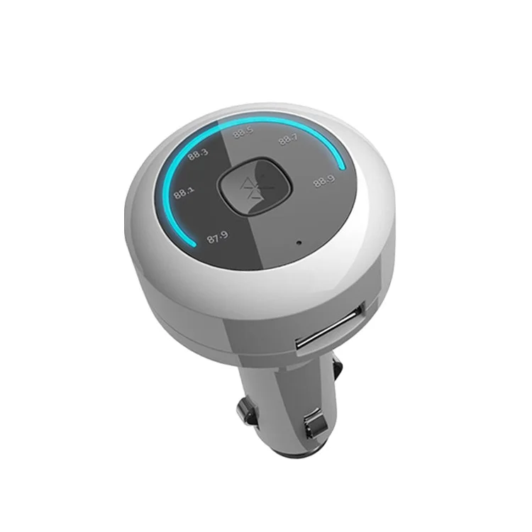  Автомобильный беспроводной Bluetooth-адаптер для передачи FM-радио музыкальный проигрыватель с поддержкой басов и громкой связи зарядное устройство