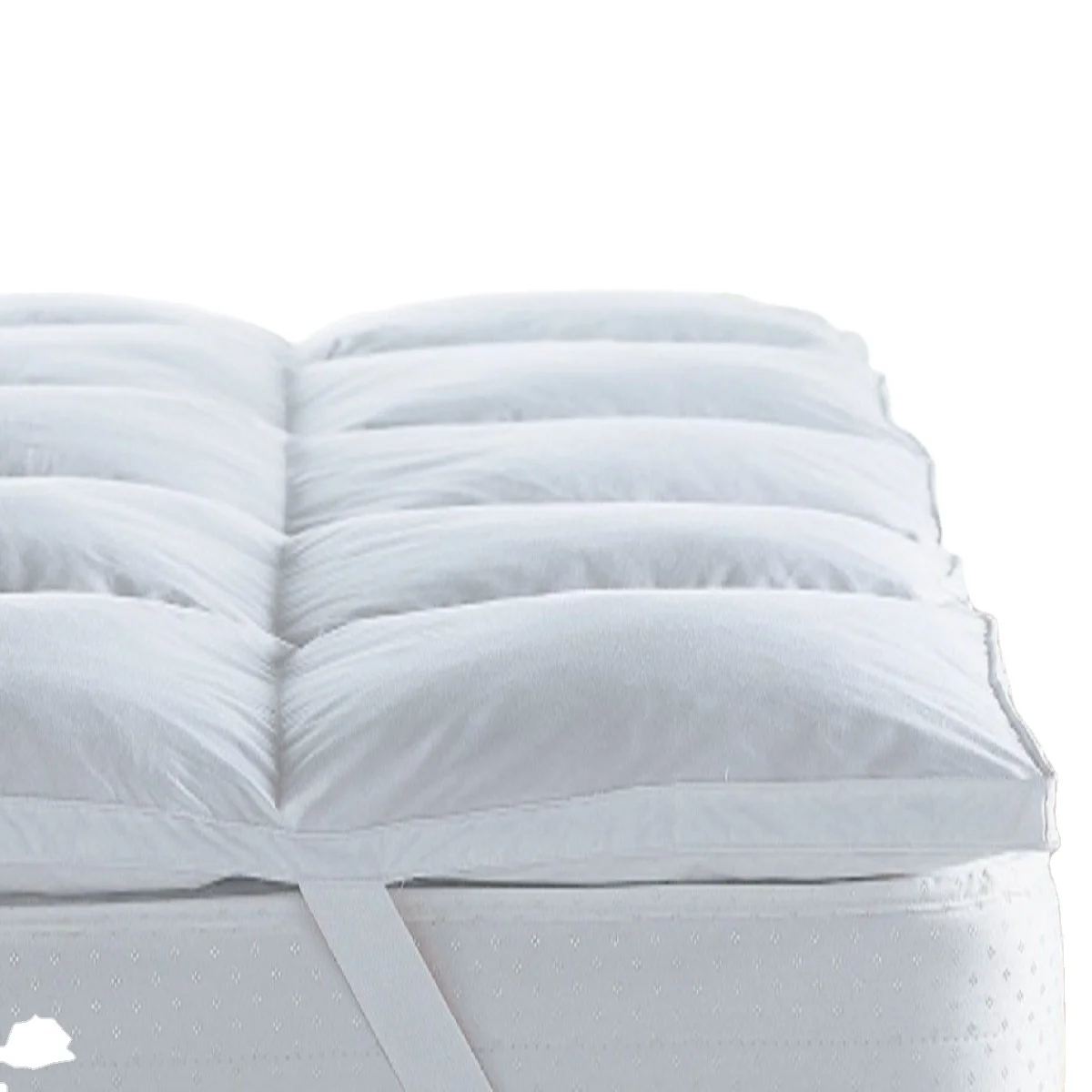 233tc Cotton Duck Filled Featherbed Queen White Sleep Bed Mattress Pad Topper