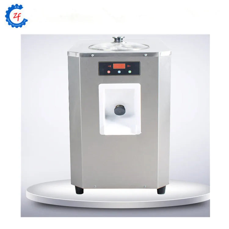 Малый Жесткий Футболка с принтом мороженого приготовления замороженный машина для