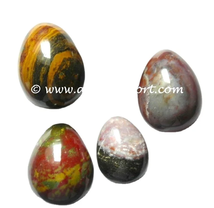 Semi-Precious Stone Crafts Fancy Indian Jasper Eggs Wholesale Gemstone Eggs for meditation and healing