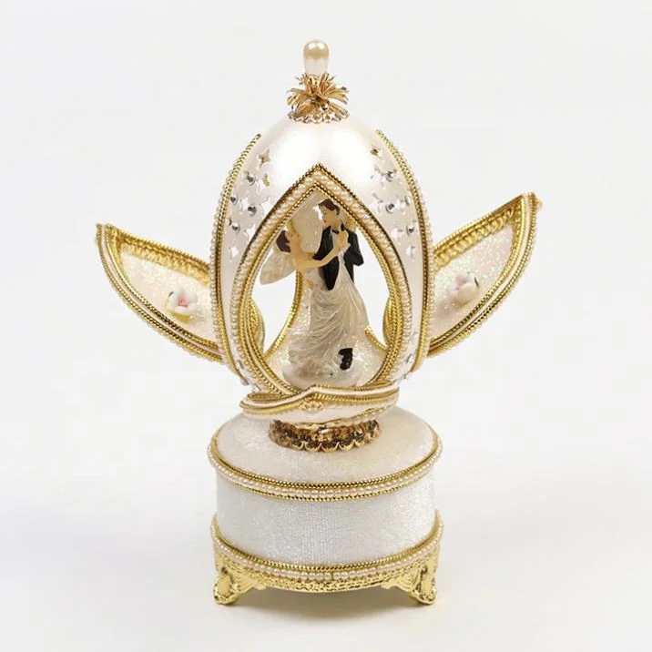 Faberge Egg Decorated Fancy Hand Made Music Box