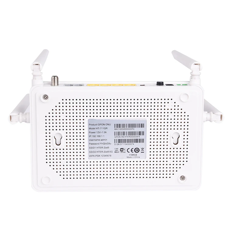 Dual Band gpon wifi router xpon gepon customized ports 5dBi 4 antennas CATV ONU same function as HS8145V HG8546V GEPON XPON ONU