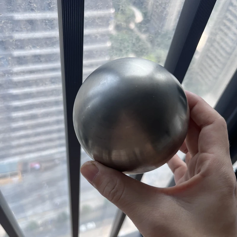 Wholesale customized 3 1/2 inch 89mm 90mm  raw surface stainless steel hollow metal sphere without polishing