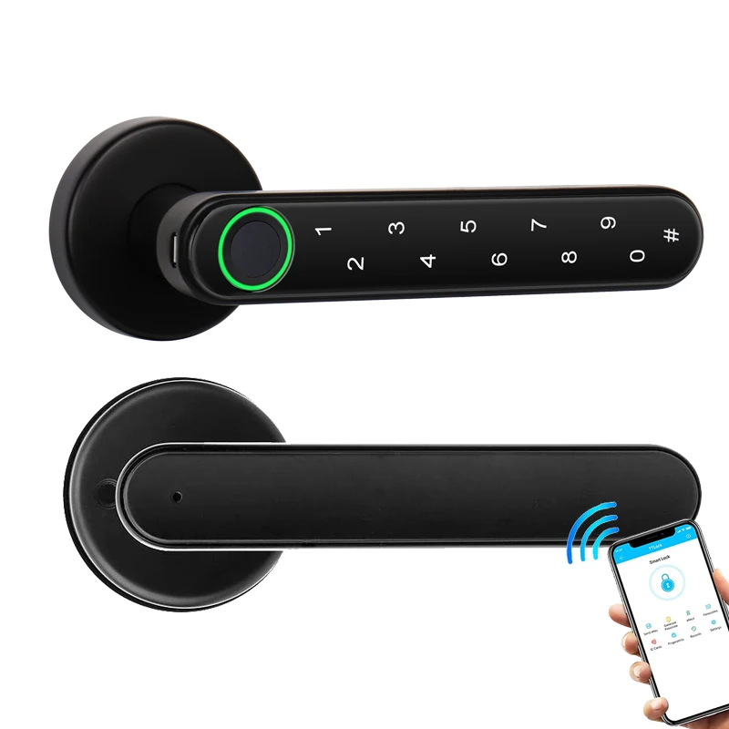 Hot sale Touchscreen Keypad Passcode And TTlock Room fingerprint digital lock