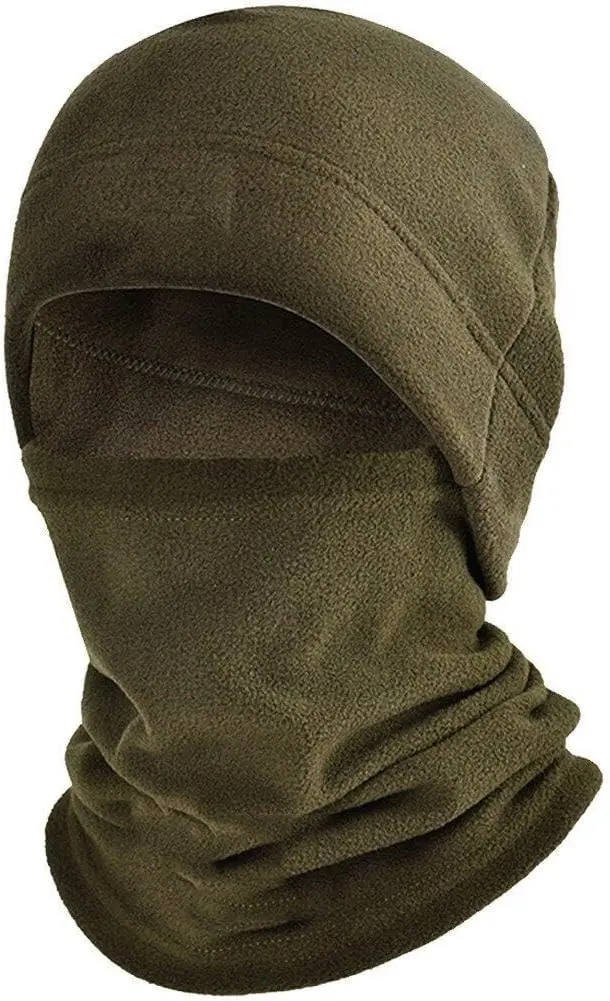 Unisex Polar Fleece Neck Warmer Gaiter, Multifunctional Headwear Mouthguard, Loop Scarf for Running, Cycling,