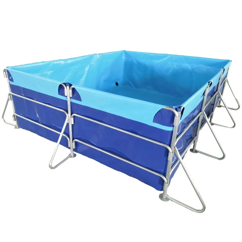 Aquaculture System Foldable PVC Fish Pond Commercial Fish Farming Tanks for Shrimp Fish Raising