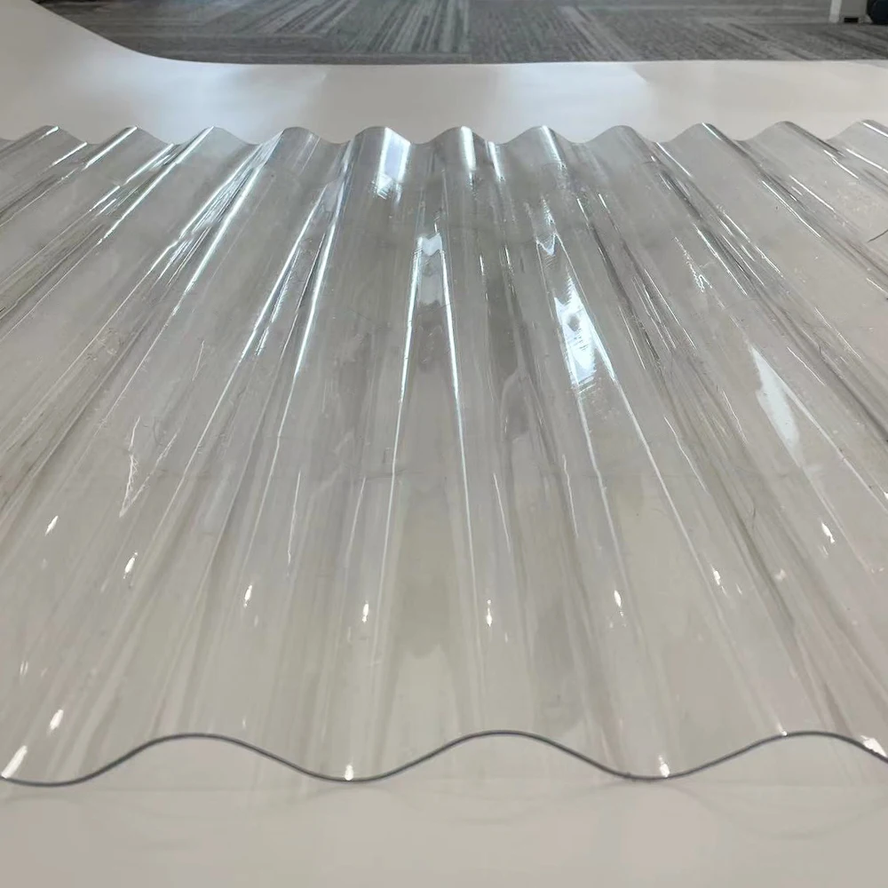 Cheap Price Transparent Polycarbonate Corrugated Sheet PC UV Resistant Roof Sheet 1.2MM