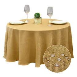 Factory direct sales (2 colors) can be customized LOGO size and  color table cloth round tablecloth round  wedding table cloth