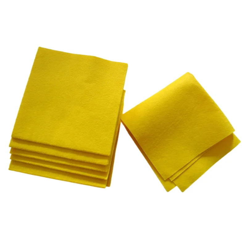 Viscose Yellow Needle punched non-woven cleaning cloth ,Nonwoven cleaning cloth , Non woven cleaning cloth