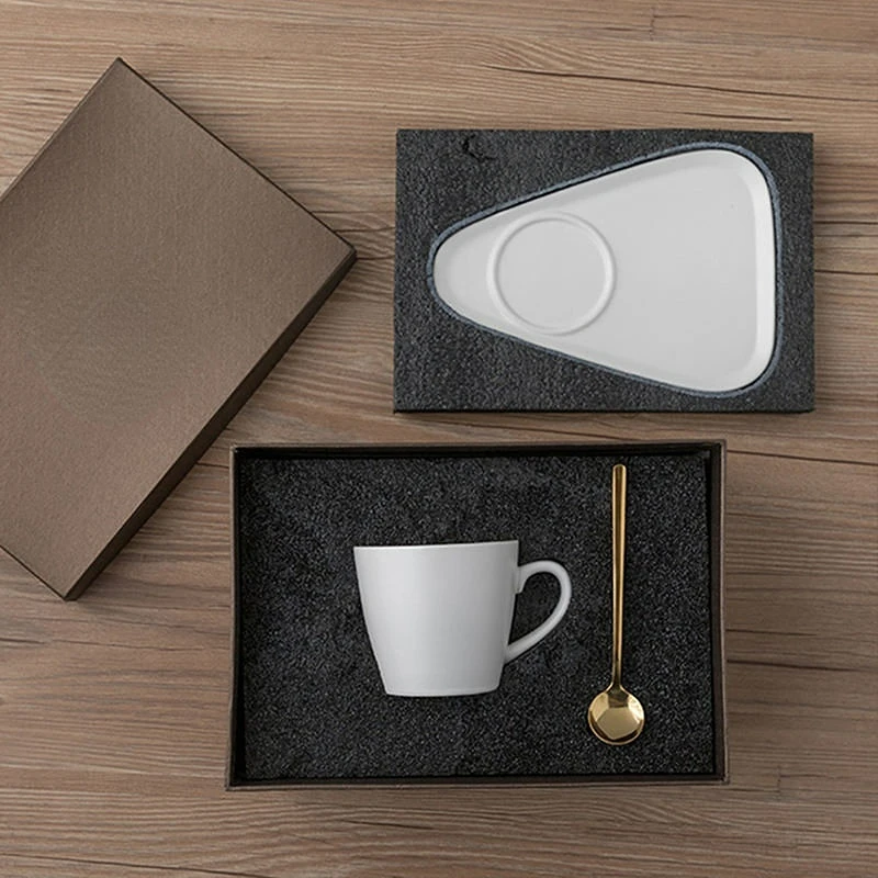 Light Luxury Mug Set Gift Box Ceramic Coffee Cups Gift Box
