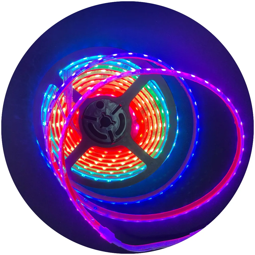 landscape decoration dream color RGBIC programming digital tape waterproof outdoor DC24V IP67 w2812b led strip for boat decor