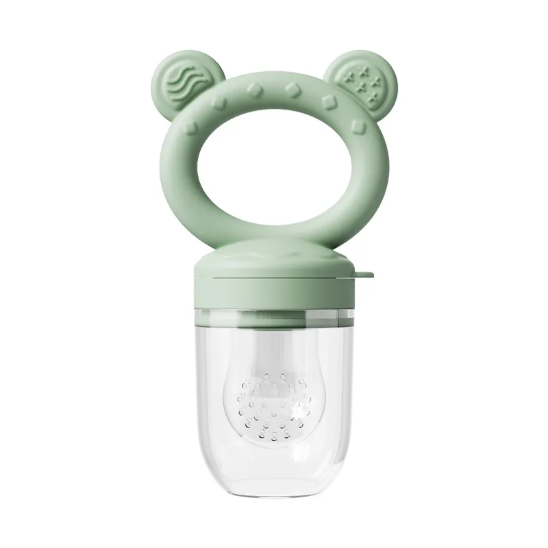 Baby fruit and vegetable bite happy complementary food tool set food grade silicone fruit feeder baby teat nipple