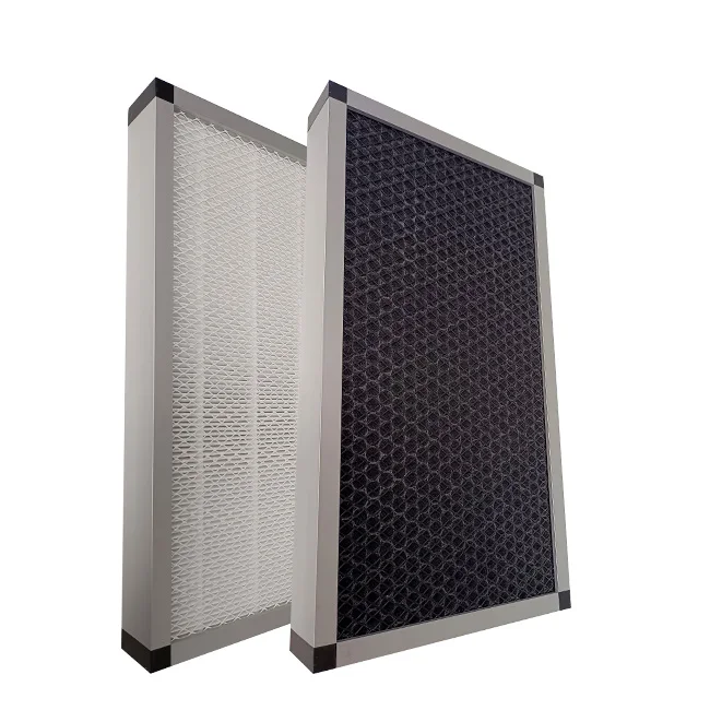 Aluminum or Galvanized frame  0.3 micron 99.99%  H14 Hepa Activated Carbon  Air Filter