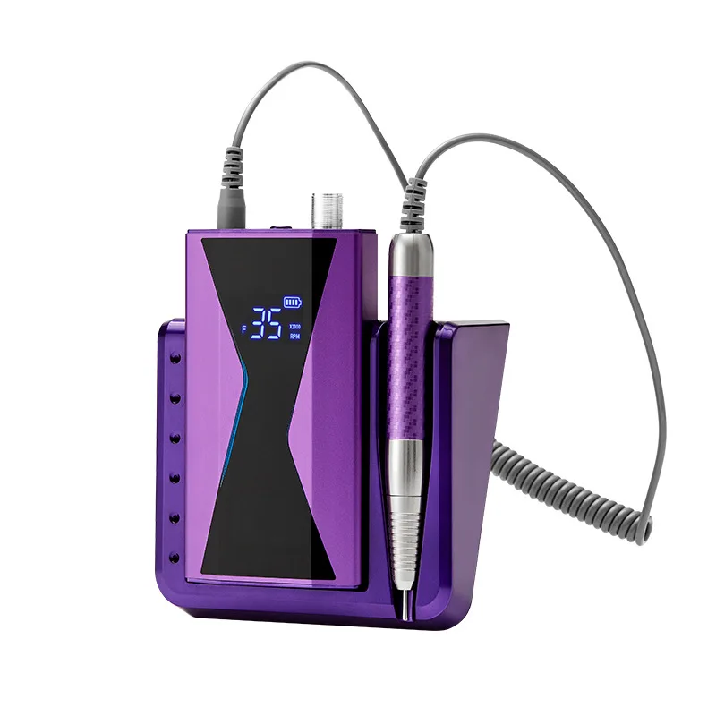 Powerful Nail Art Electric Drill Machine Brushless Motor Portable 35000rpm Rechargeable