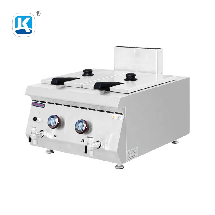 
Коммерческая фритюрница, коммерческая столешница, фритюрница с 2 резервуарами и 2 корзинами 