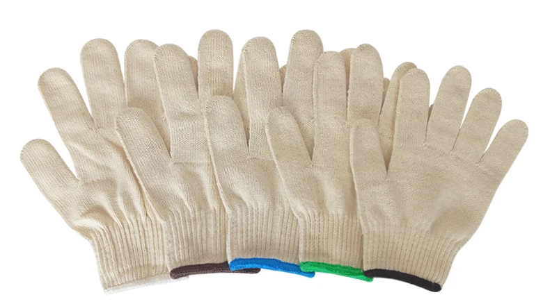 Labor protection wear gloves Cotton wholesale thickened encryption site work non-slip gloves