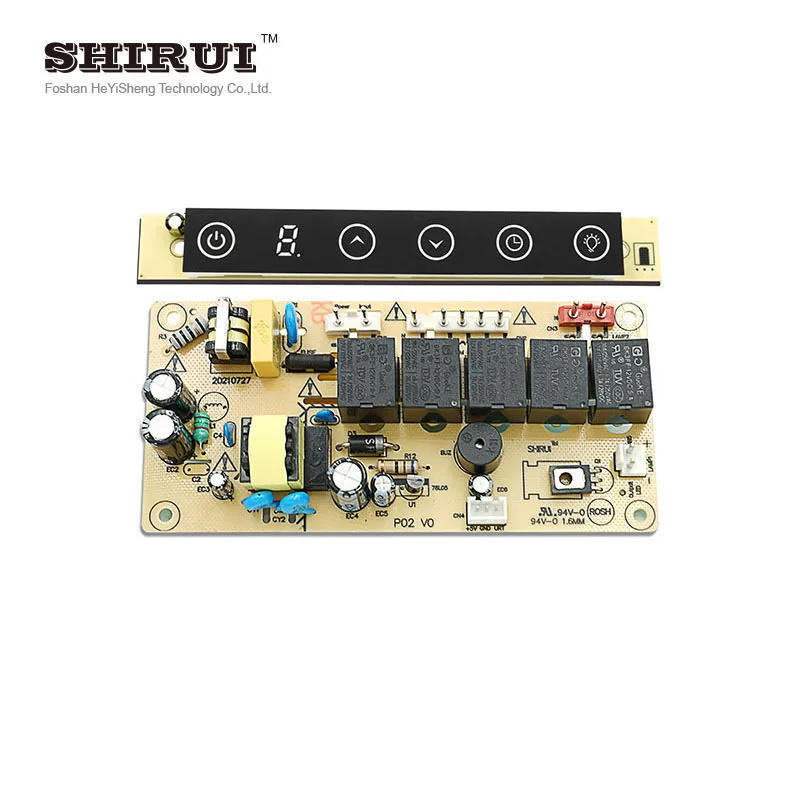 5 Button Universal range hood switch board kitchen range hood integrated control panel switch PCBA