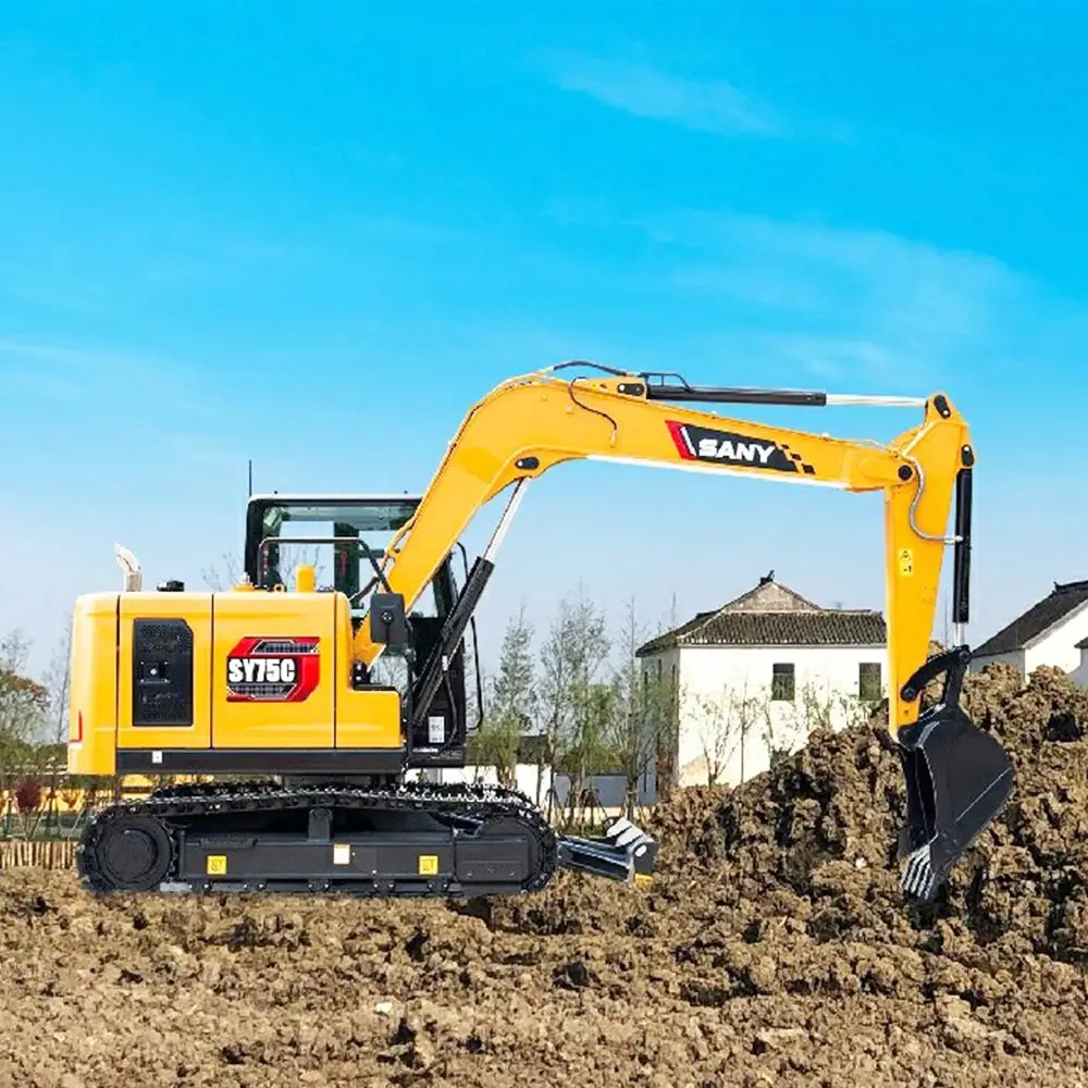 Лидер продаж SY 75 2021 год б/у SY75C экскаватор 7ton Б/у SY215C хорошее