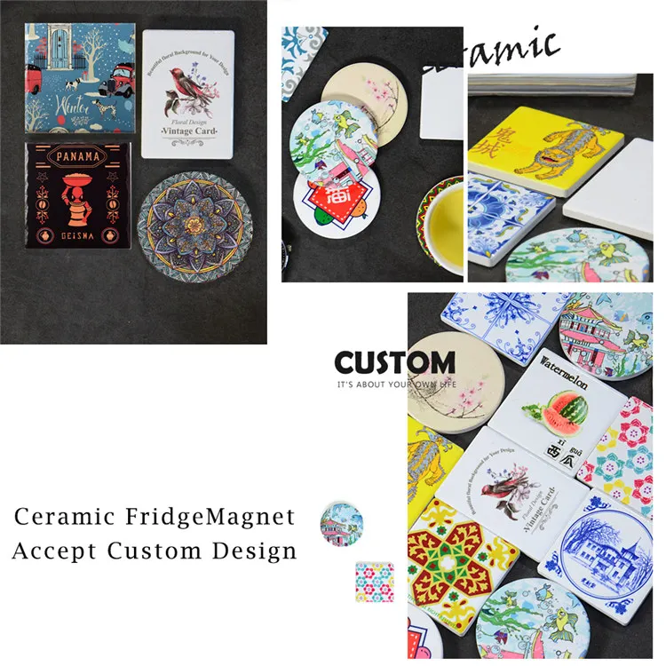 Недорогой керамический магнит для холодильника в форме доски для серфинга, дизайн под заказ