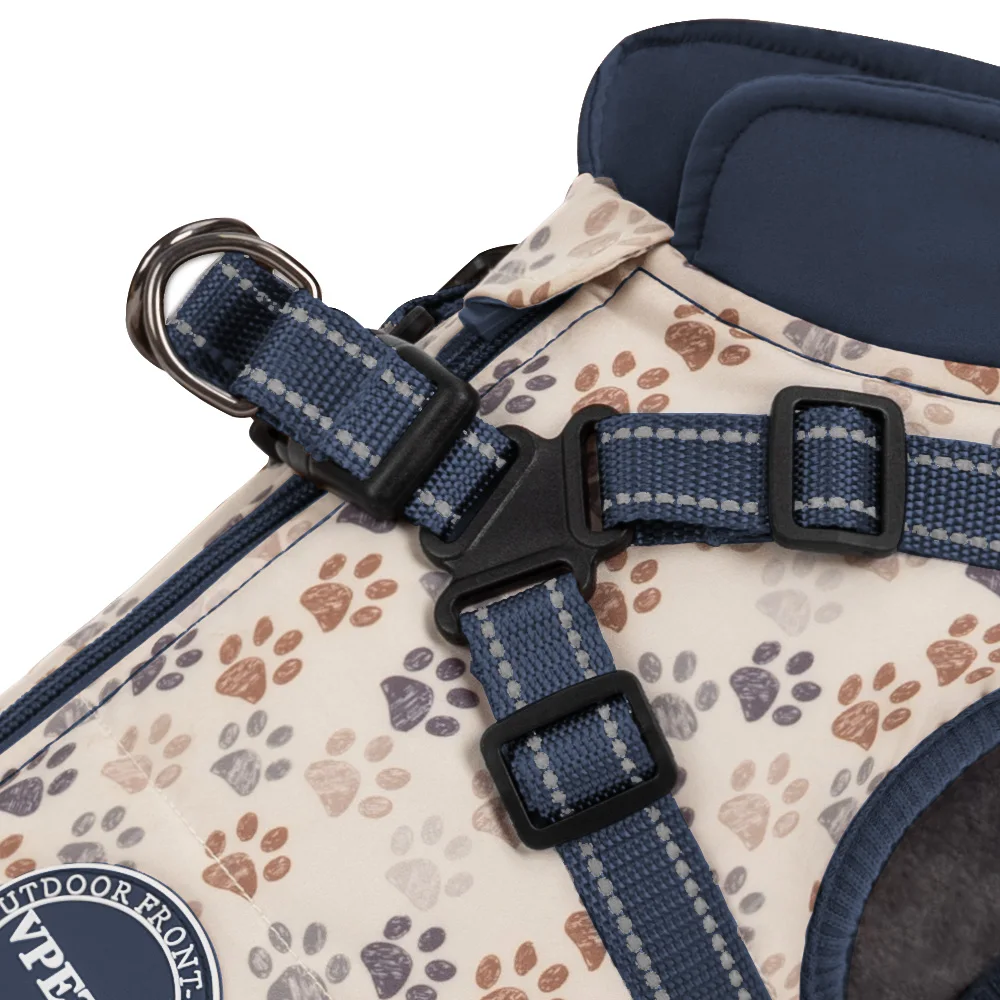 OEM/ODM Factory Manufacturer Wholesale Warm Winter Dog Clothes With Harness Pet Jacket Waterproof For Small and Big Dog