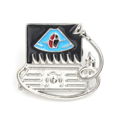 Gold And Silver Heart Brooch Doctor Heart Surgeon Nurse Internal Medicine Pin Medical Jewelry Heart Defect Brooch For Women Gift