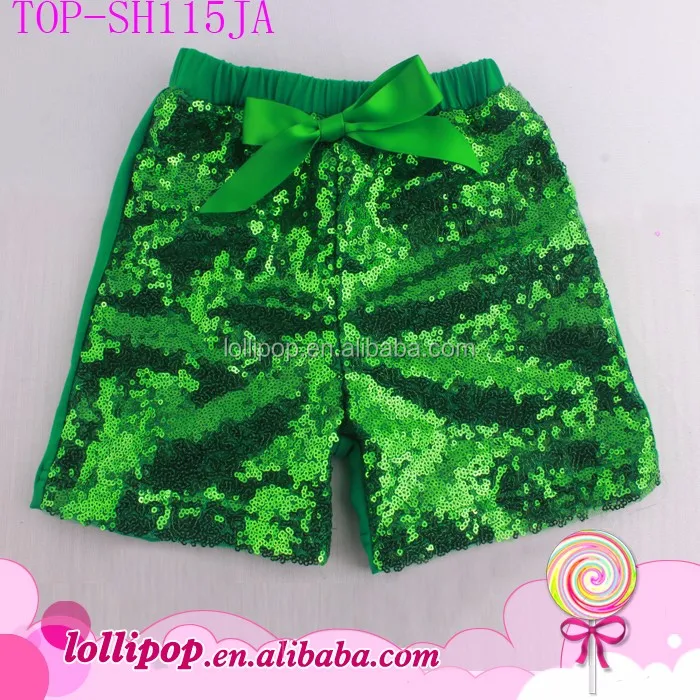 Little Fashionista Summer Sequin Short Panties Multicolor Baby Girls Shiny Shorts Boutique Sparkle Child Model Images