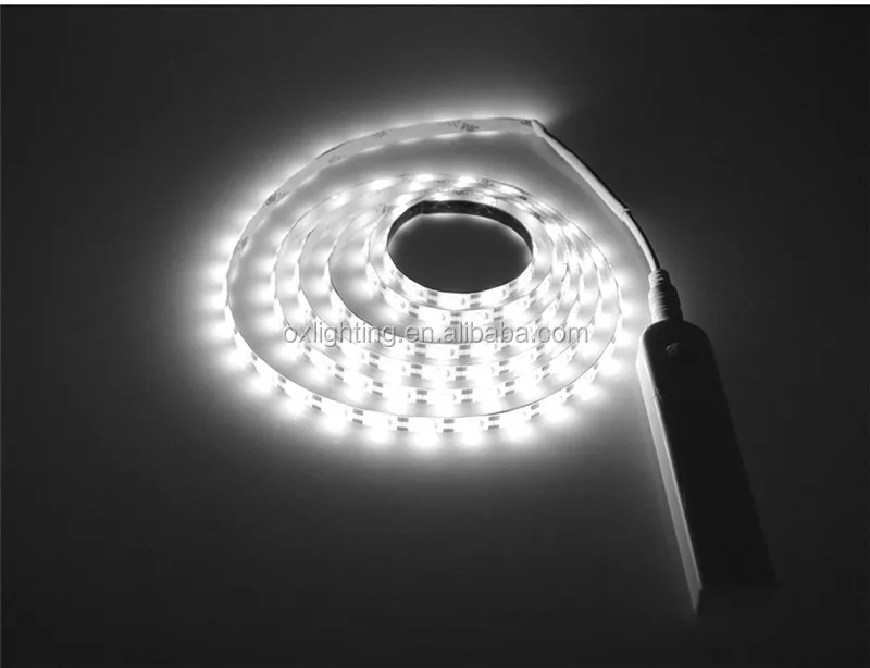 Battery Operated Led Strip PIR Motion Sensor LED Strip Night Light SMD 2835 Cabinet LED Tape for Kitchen Cabinet Bed Stair