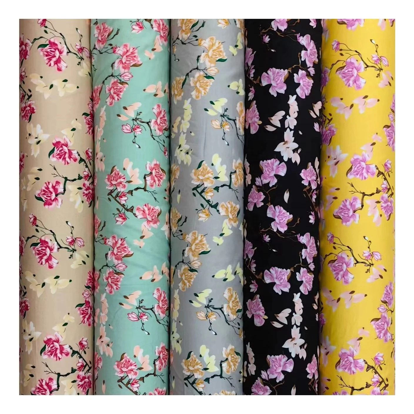 high quality 100%spun printed rayon fabric rolls somali cultural unis skirt macawis summer dress