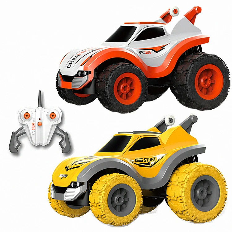 DIY Assembly Remote Control Electric Off Road Truck 360 Degree Rotation RC Stunt Car