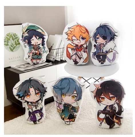 Аниме игра Genshin Impact Project, 40 см, периферийная подушка для дивана, Прямая поставка