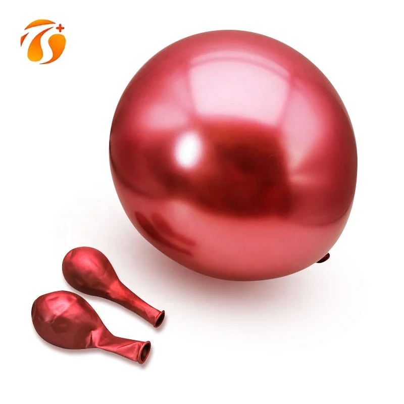12 inch Colorful Metallic Helium Latex Wedding Decoration Chrome Balloon