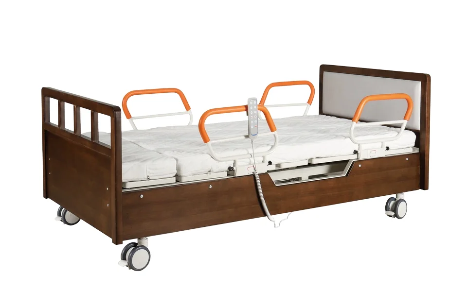 Rotating Hospital Electric Bed for Home Care Metal Nursing Patient Bed by Medical Manufacturer