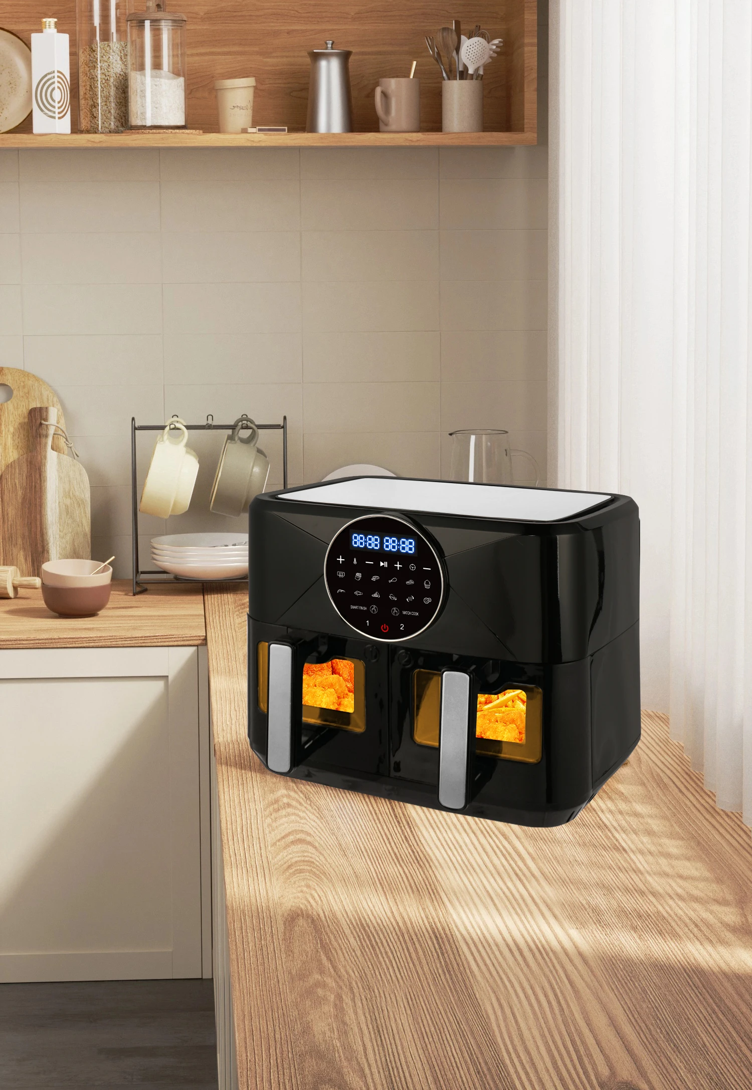 2024 customize hot best selling smart home commercial digital electric air fryer 23L air fryer oven