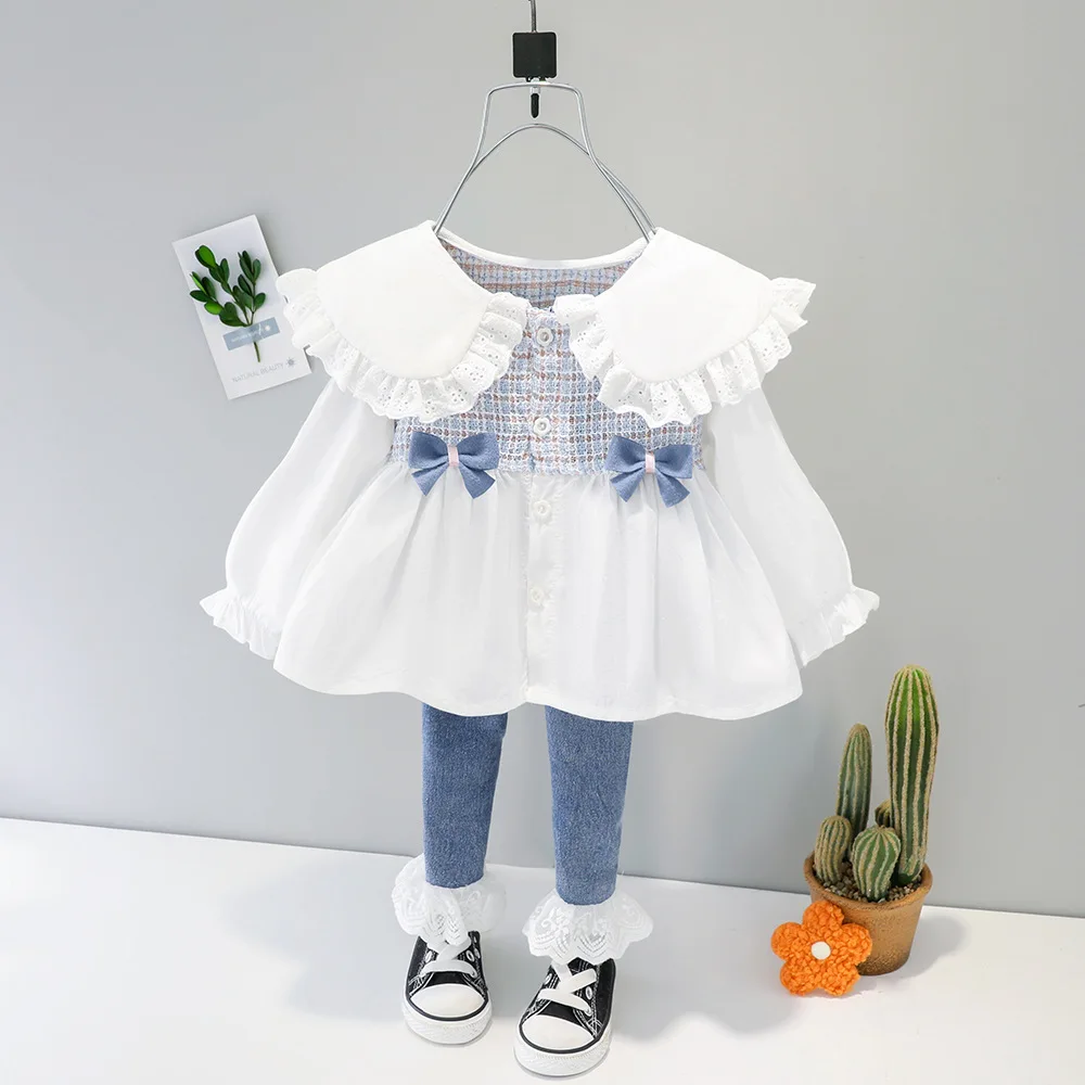 Оптовая продажа, Изысканная одежда Sunny Baby для девочек, комплект детской одежды для девочек