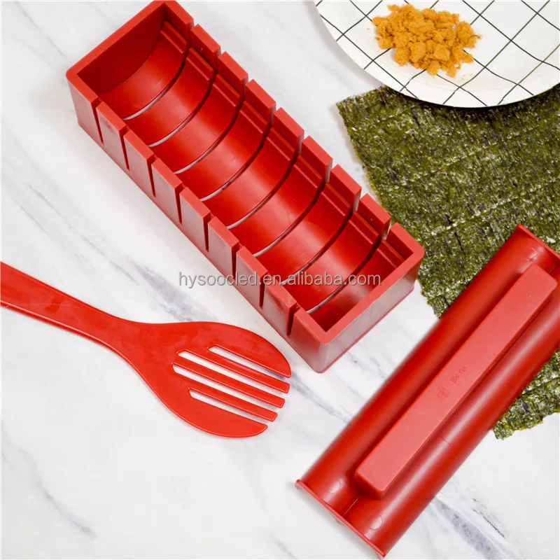 11 Pieces No Stick Professional Sushi Making Kit Eco Friendly Kitchen Tray Customized Tools Box Logo Packing Unit Pcs